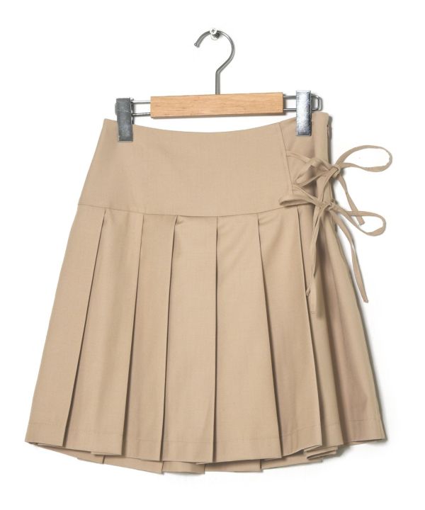 プリーツサイドリボンスカート | wcloset online shop